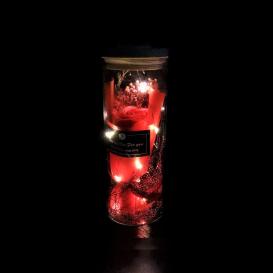 Trandafir criogenat în cupolă cu iluminare LED 20 cm
