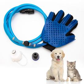 Mănușă cu furtun pentru spalat si masat animale de companie Pet Washer