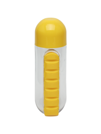 Sticla apa cu organizator pentru medicamente Pill&Vitamin - In sortiment