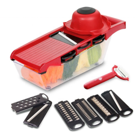 Răzătoare-Tăietor de legume cu recipient - 6 in 1