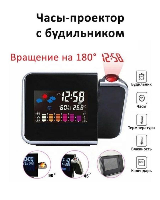 Ceas de tip led cu proiectectie
