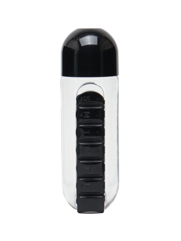 Sticla apa cu organizator pentru medicamente Pill&Vitamin - In sortiment