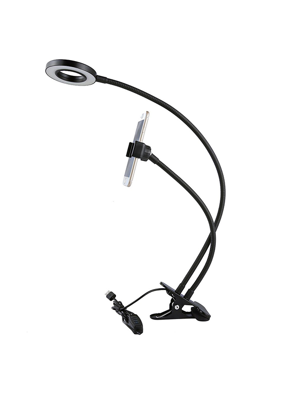 Suport pentru telefon cu cleste si lumina de fundal Professional Live Stream