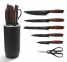 Set de cutite cu suport RL-DCO7B 7 piese